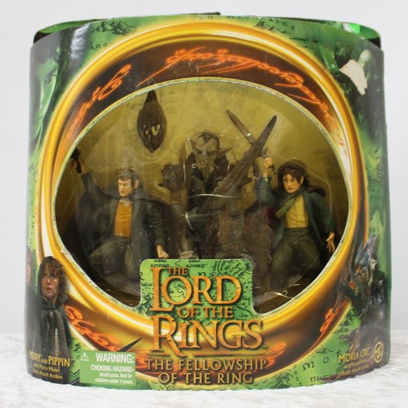 Toy Biz/ Marvel Toys Lord Of The Rings Merry Pippin And Moria Orc